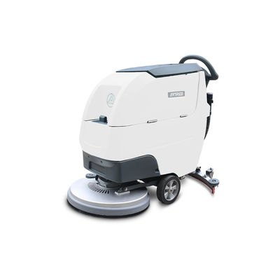calidad  Hotels Walk Behind Scrubber Hot Sale Industrial Automatic Floor Cleaning Scrubber Machine fábrica
