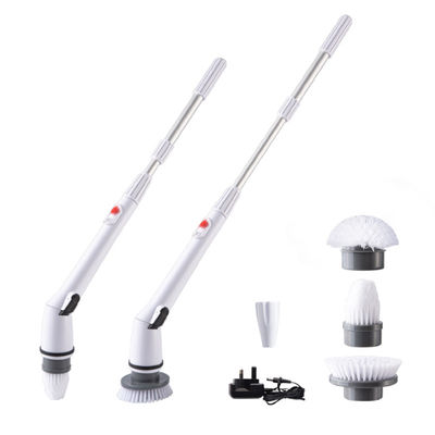calidad  Telescopic Floor Spinning Scrubber Power Brush Power Bathroom Cleaning Brush Handheld Electric Cordless Refilling Auto Rotation fábrica