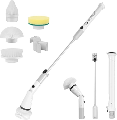 Household Cleaning Electric Cleaning Brush, Tub And Tile Scrubber, Floor Scrubber Cordless Power Bathroom Shower Scrubber